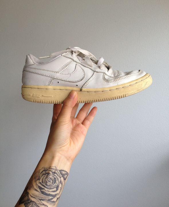 air force 1 white dirty